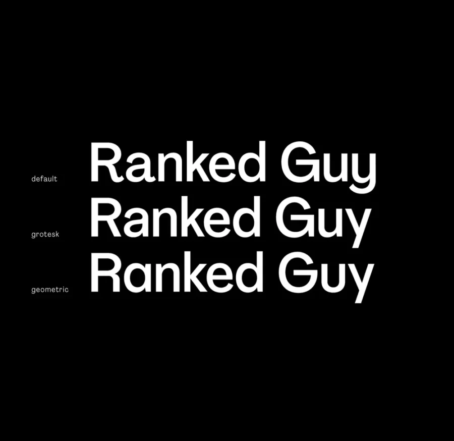 Agrandir soorten font lettertype