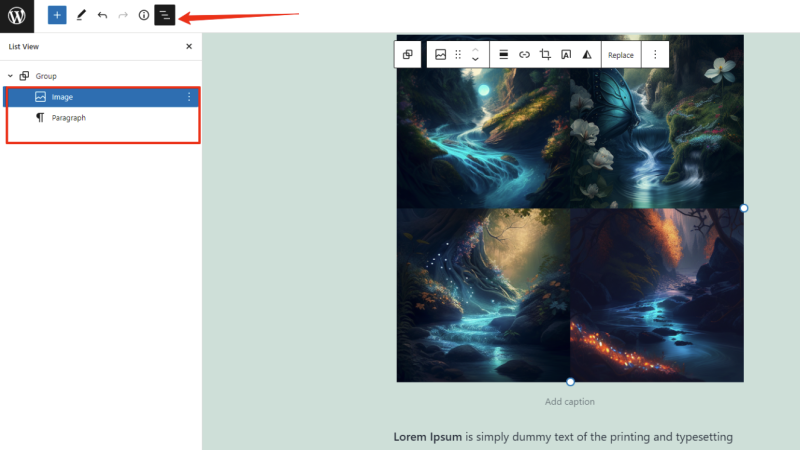 groep blok in wordpress gutenberg handleiding