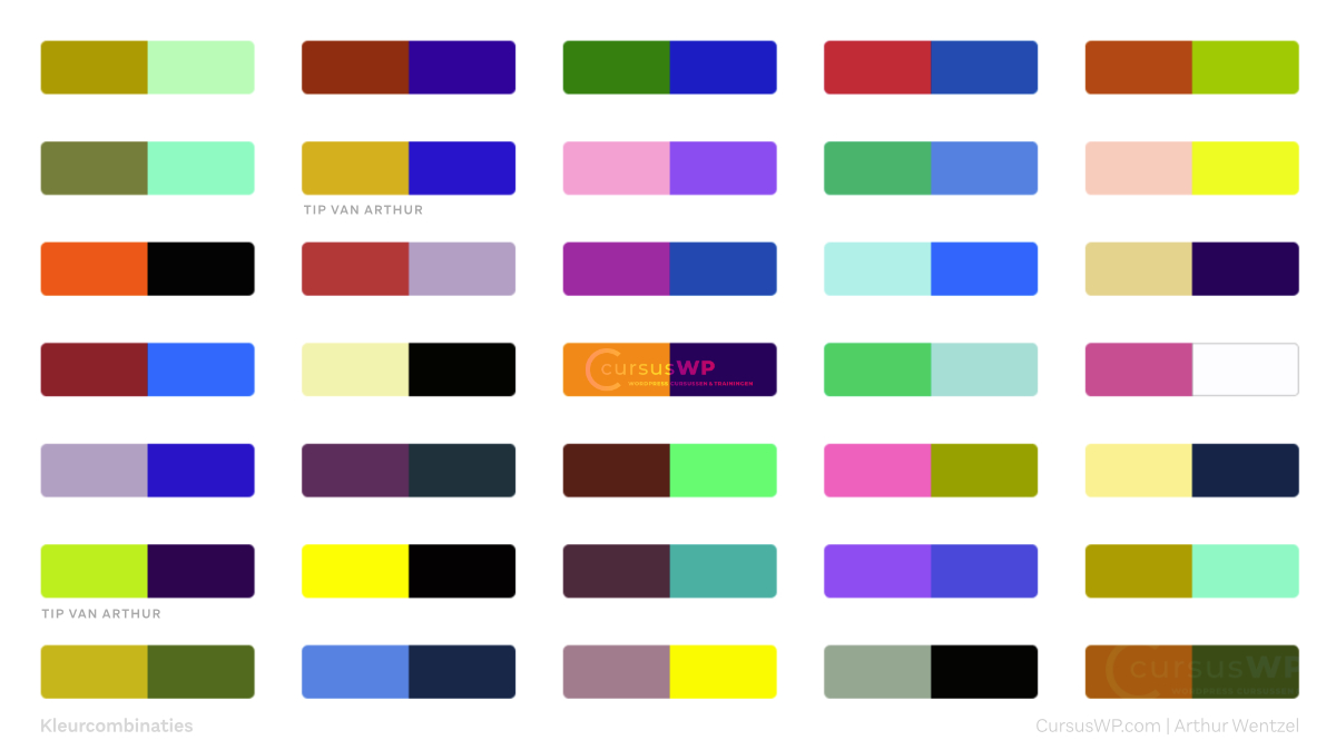 kleurencombinatie kleurenschema kleurenpalet harmonieuze kleuren tips voor webdesign