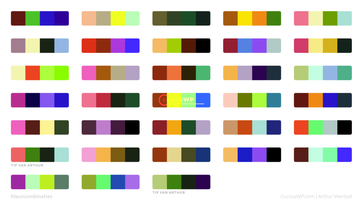 kleurencombinatie kleurenschema kleurenpalet harmonieuze monochrome kleuren ontwerp