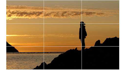 rule of thirds voorbeeld grid raster foto afbeelding