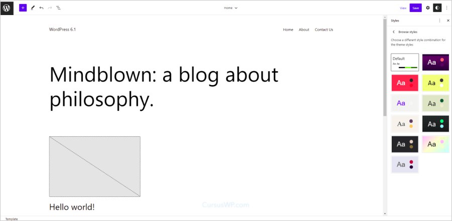 wordpress versie . update stijlen
